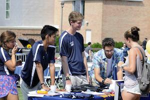 students at involvement fair